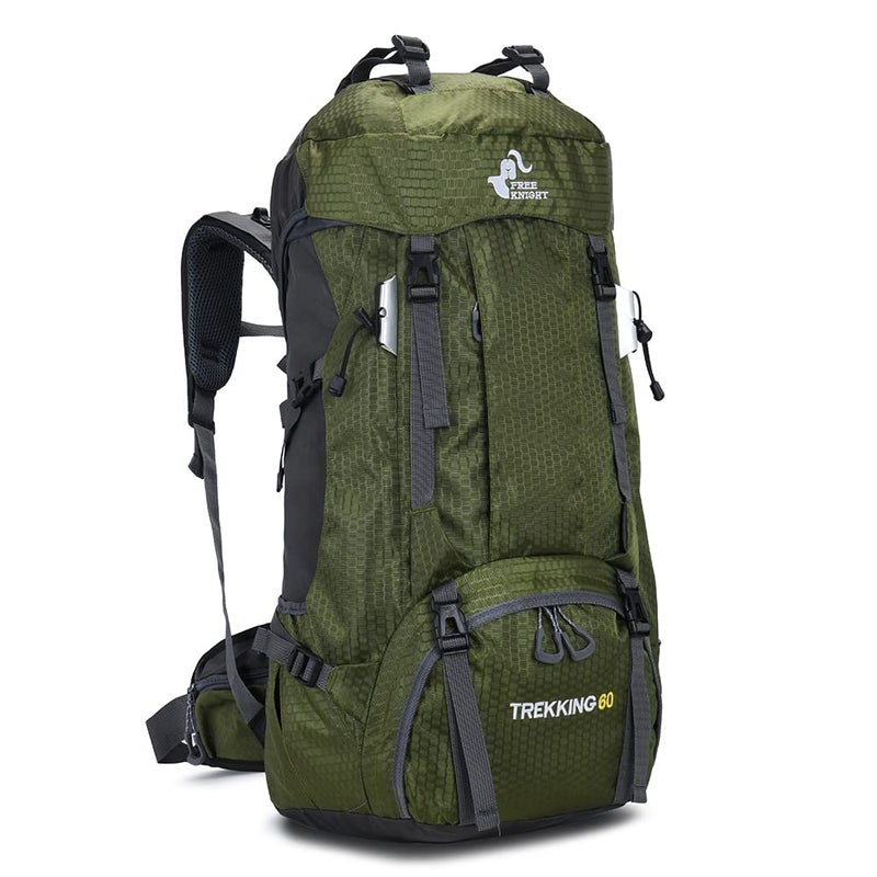 Bseash 60L Waterproof Hiking Camping Backpack with Rain Cover  Large Outdoor Sport Travel Daypack Rucksack for Climbing - Image 1